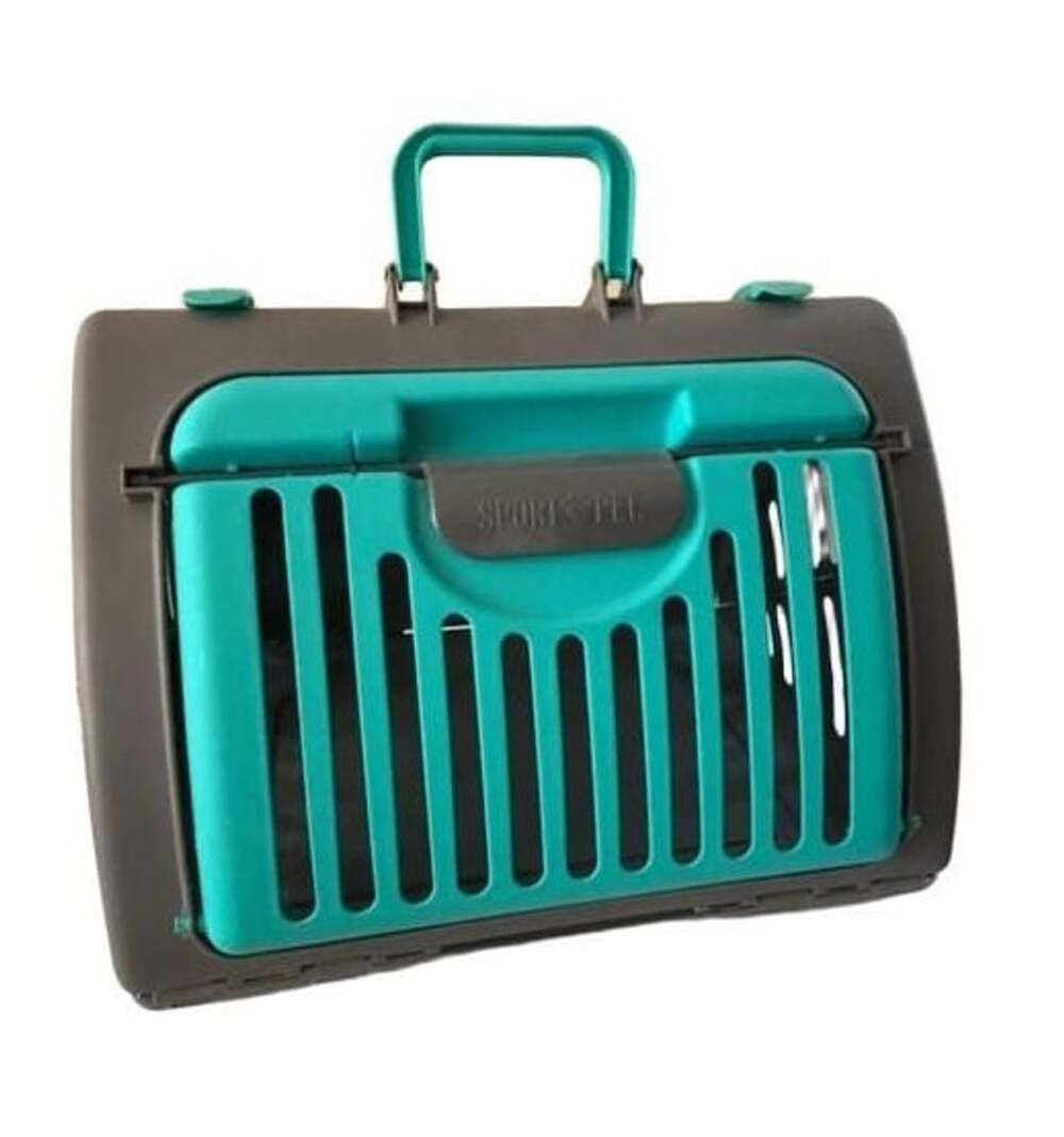 SportPet Designs Foldable Plastic Pet Carrier Travel Crate